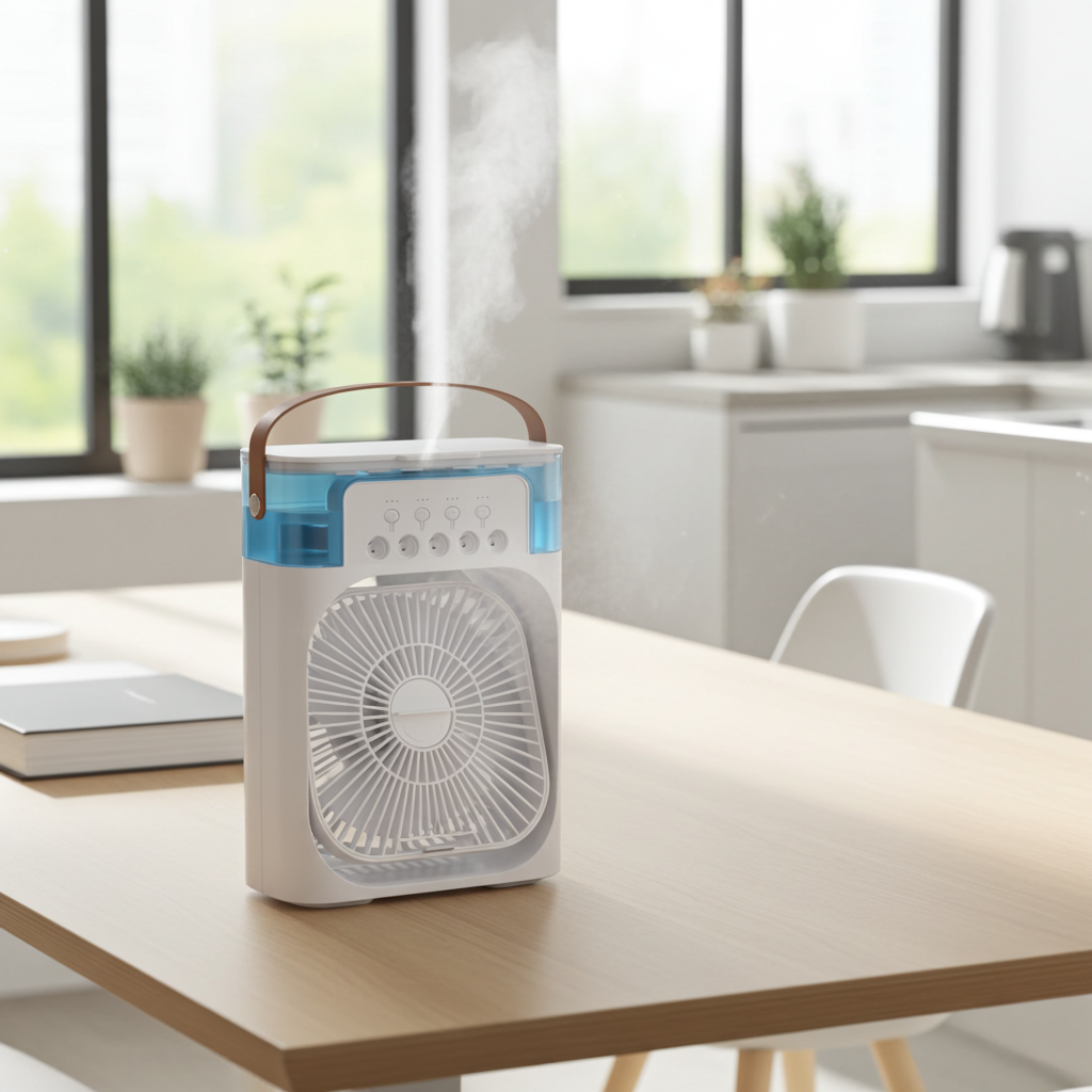 Ventilateur Climatiseur 3 en 1 Humidificateur - Canicule été
