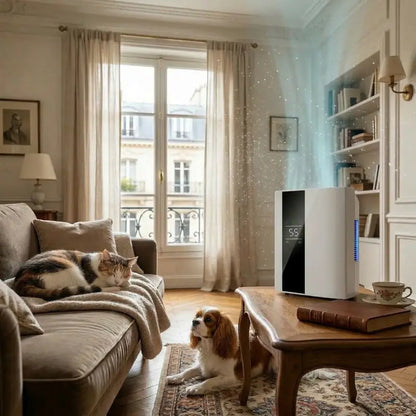Déshumidificateur et Purificateur d'Air Intelligent 2-en-1 –  Silencieux