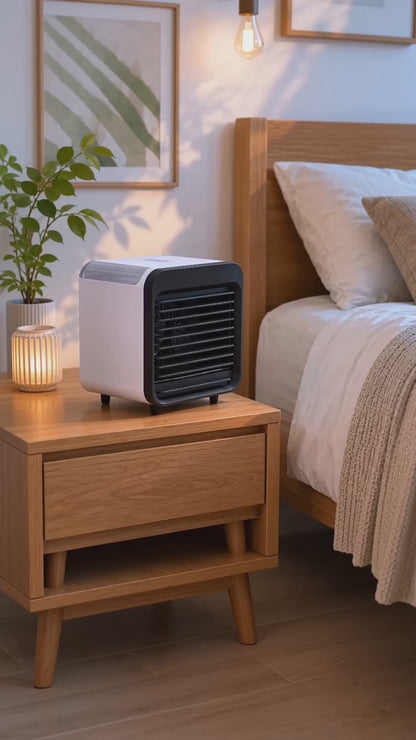 Mini Climatiseur USB Portable 3 Vitesses - Ventilateur + Humidificateur