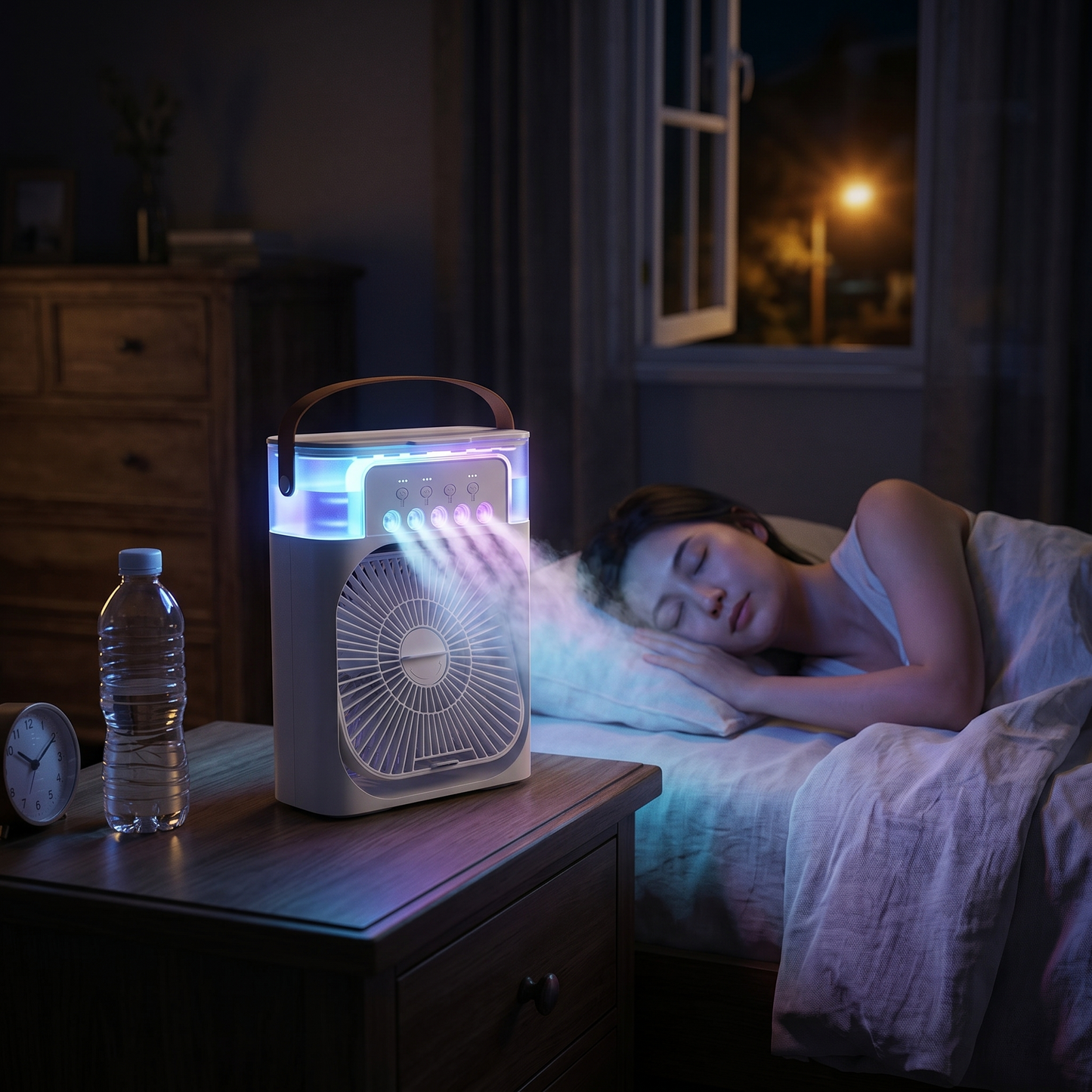 Ventilateur Climatiseur 3 en 1 Humidificateur - Canicule été